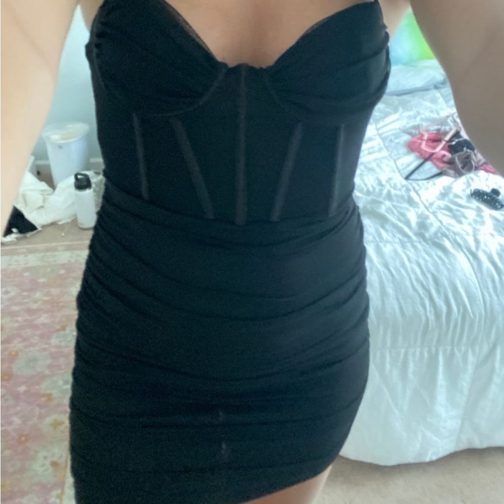 Black cocktail dress